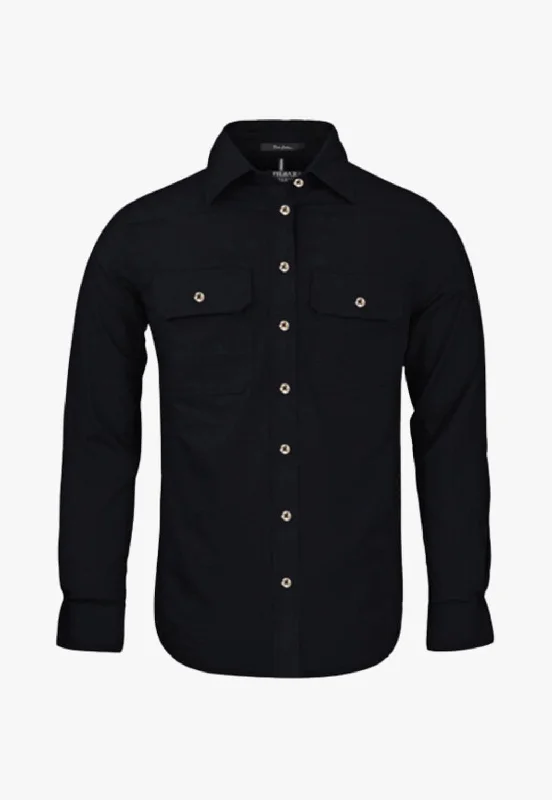 Pilbara Womens Open Front Shirt RM600BT Classic Basic Short Shirt