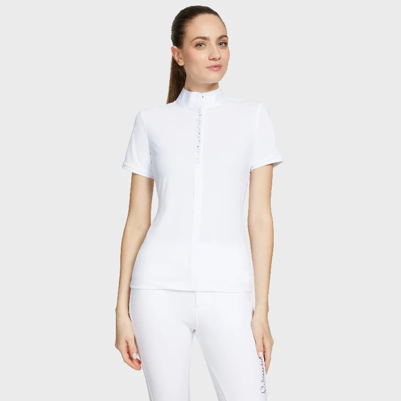 Samshield Julia Intarsia Competition Shirt - SS24 Stylish Printed Short Shirt