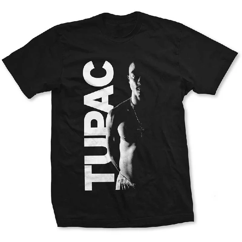 Tupac | Official Band T-Shirt | Side Photo Rayon Velvet Corduroy