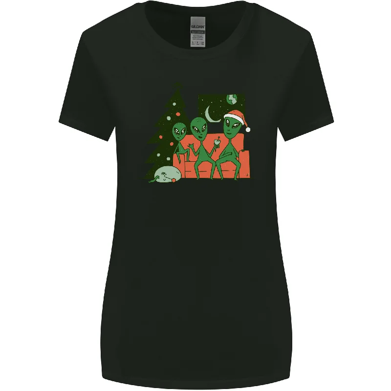 Alien Family Christmas Xmas Womens Wider Cut T-Shirt Fitted T-Shirt Seamless Stretchy