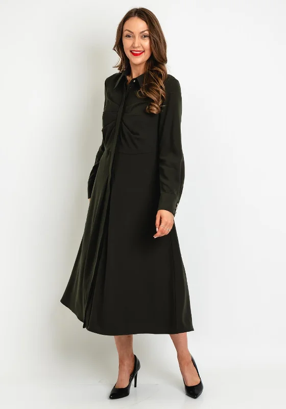 Birelin Ruched Bodice A-line Midi Dress, Forest Green Comfortable Sleeveless Midi Dress Birelin Ruched Bodice A-line Midi Dress, Forest Green Comfortable Sleeveless Midi Dress