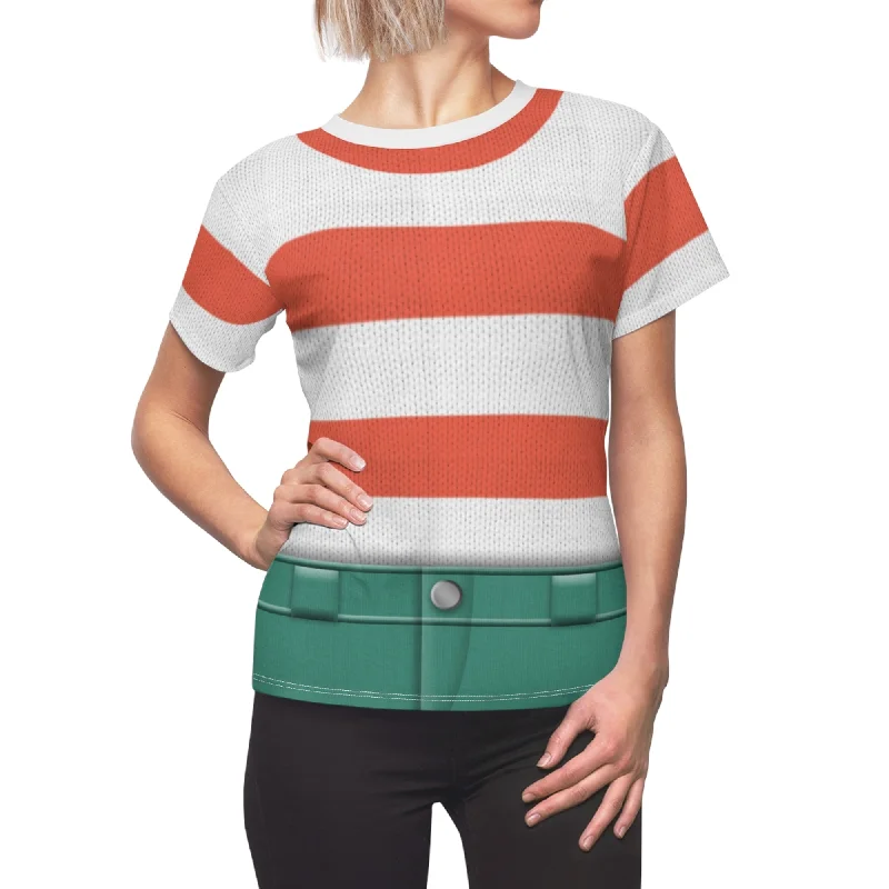 Giulia Marcovaldo Women Shirt, Luca Pixar Costume Classic Cropped Short Sleeve