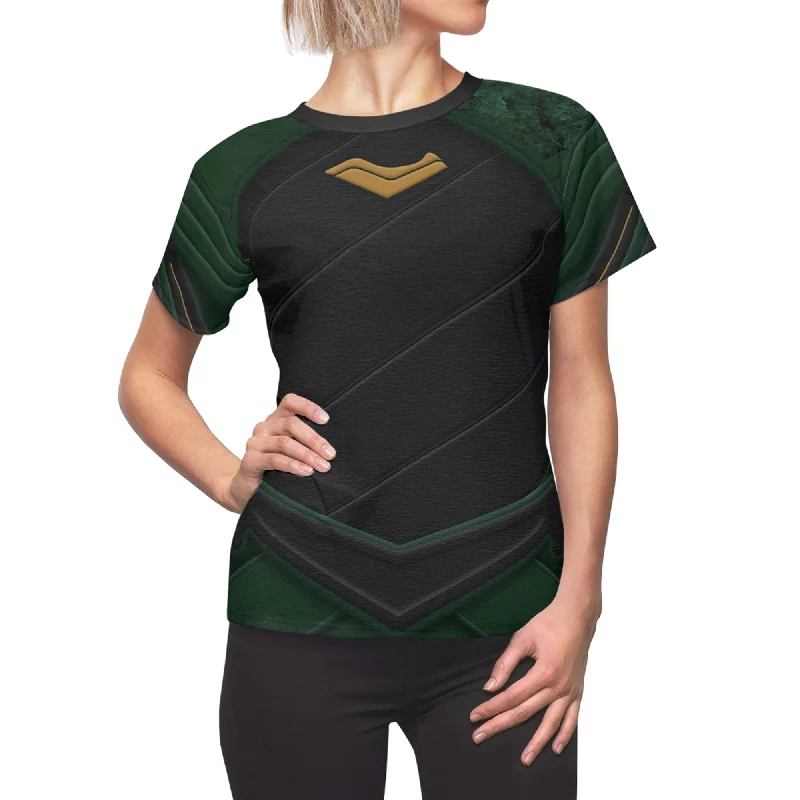 Loki Womens Shirt, Thor Ragnarok Costume Trendy Sleeveless Short Shirt