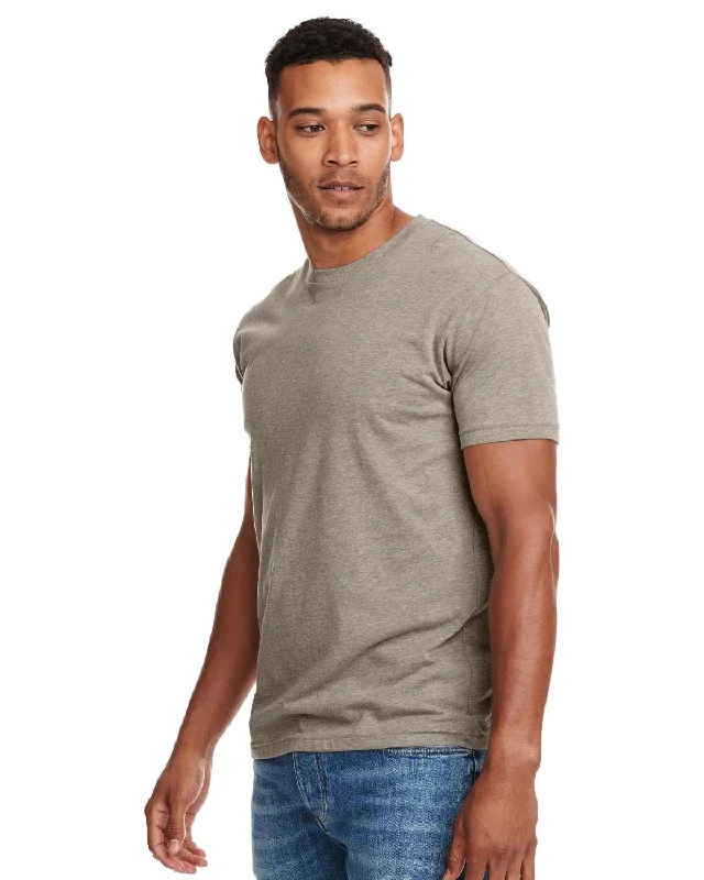 Next Level Mens CVC Crewneck Tee | Stone Gray Iron Safe Non-Iron Wrinkle Free