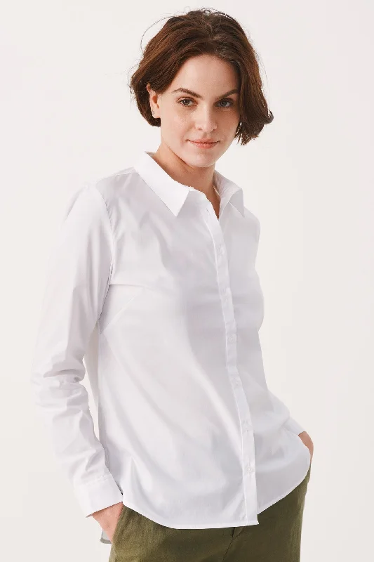 Part Two 30301085 BiminiPW Shirt Bright White Elegant Button-Down Short Shirt