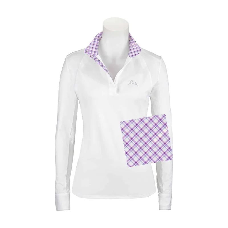 RJ Classics- Maddie Show Shirt (Orchid Plaid) Trendy Floral Print Tee