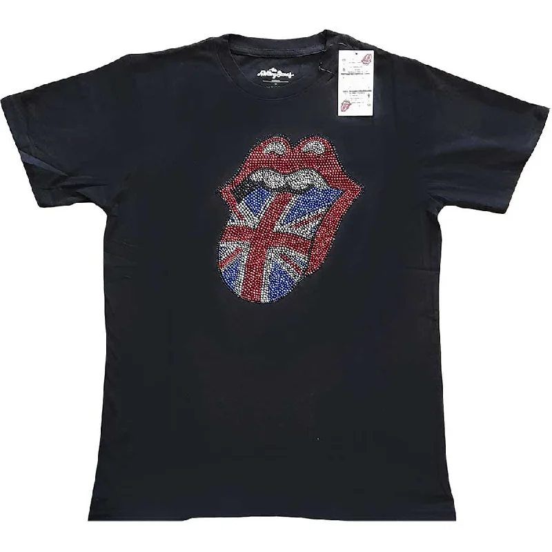 The Rolling Stones | Official Band T-Shirt | Classic UK (Diamante) Fashionable Trendy Casual