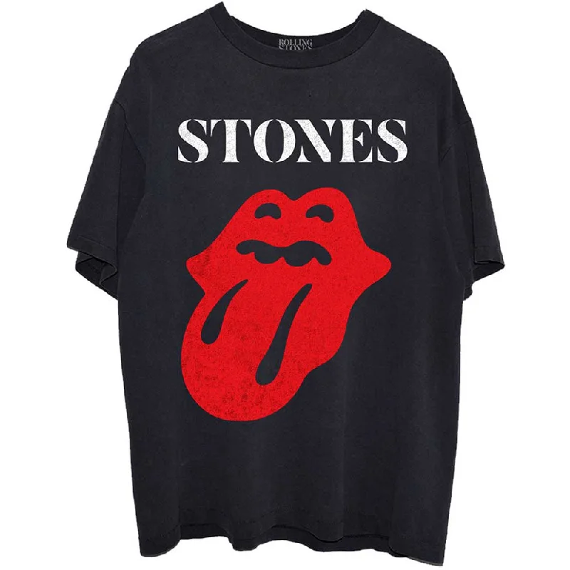 The Rolling Stones | Official Band T-Shirt | Sixty Classic Vintage Solid Tongue Nylon Fabric Polyester Fabric Spandex Fabric