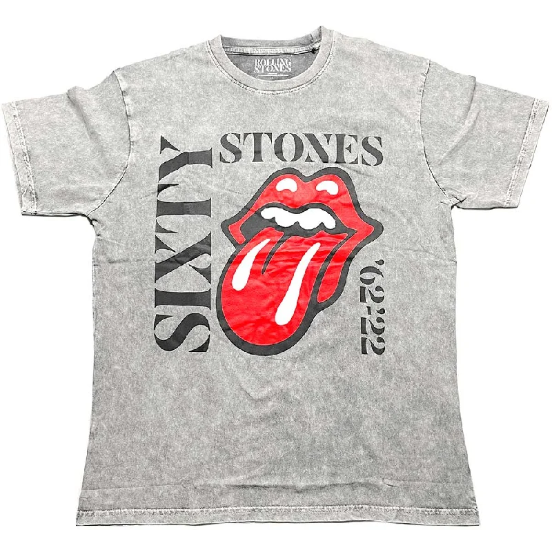 The Rolling Stones | Official Band T-Shirt | Sixty Vertical (Dye-Wash) Elegant Classic Vintage