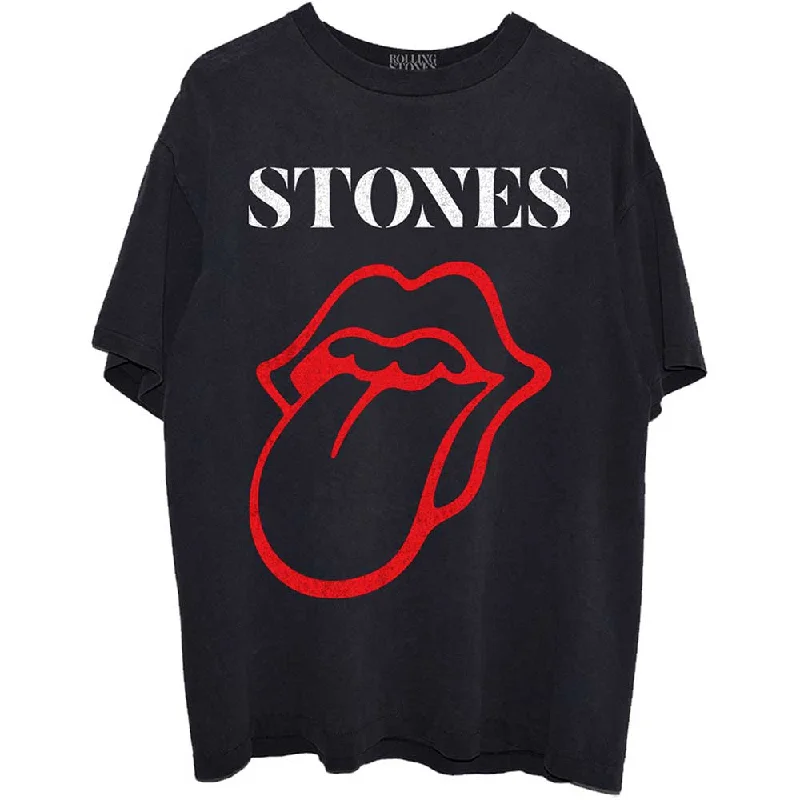 The Rolling Stones | Official Band T-Shirt | Sixty Classic Vintage Tongue Hooded Caped Shawl Collar