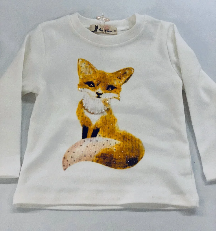 Sparkle Cat Shirt Relaxed Cotton Short Blouse