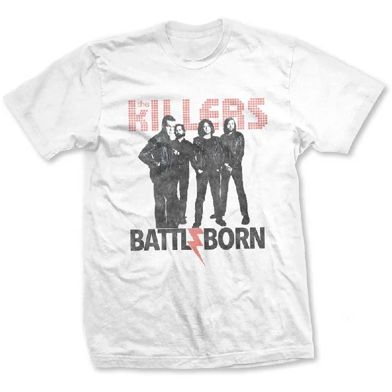 The Killers | Official Band T-Shirt | Battle Born Fleece Fabric Down Fabric Feather Fabric