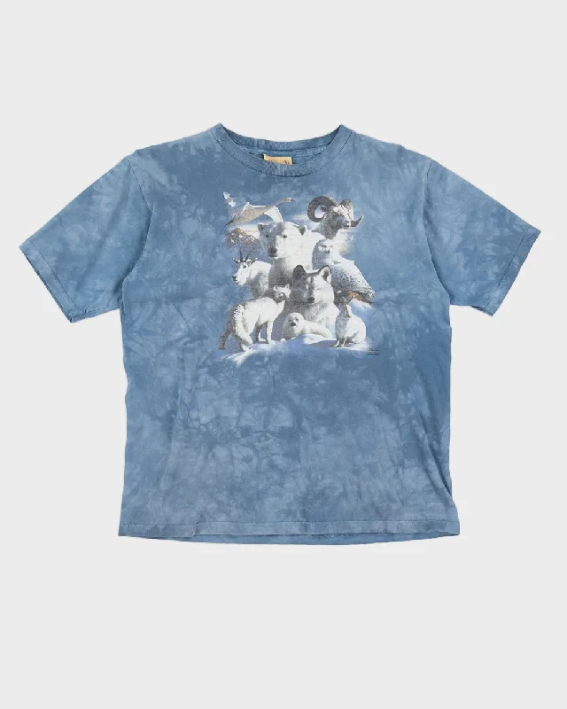 The Mountain Blue Animal Print T-Shirt - M Elasticated Padded Insulated