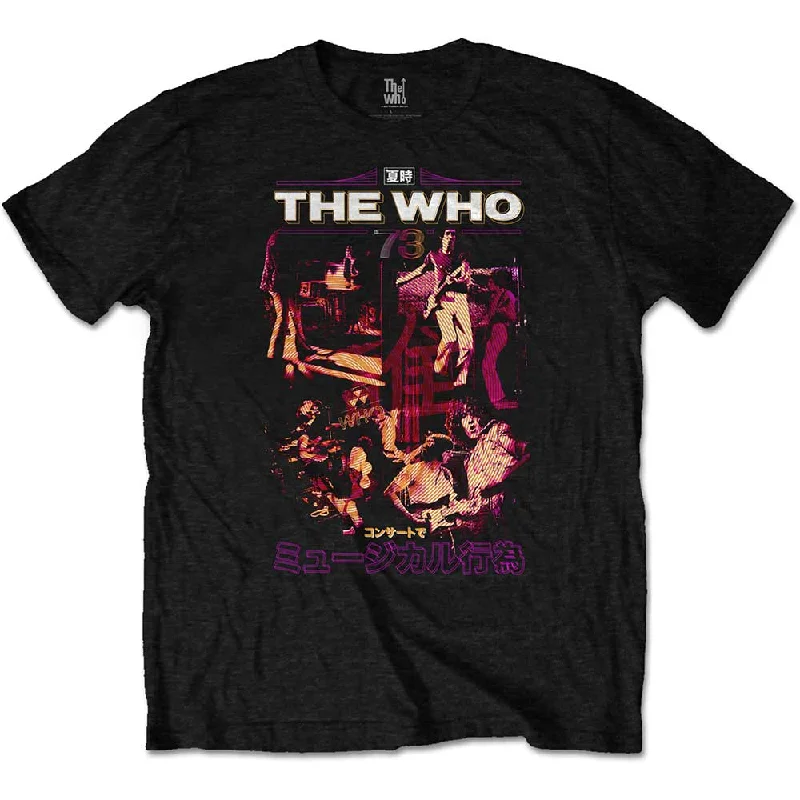 The Who | Official Band T-Shirt | Japan '73 Satin Blend Silk Blend Wool Blend