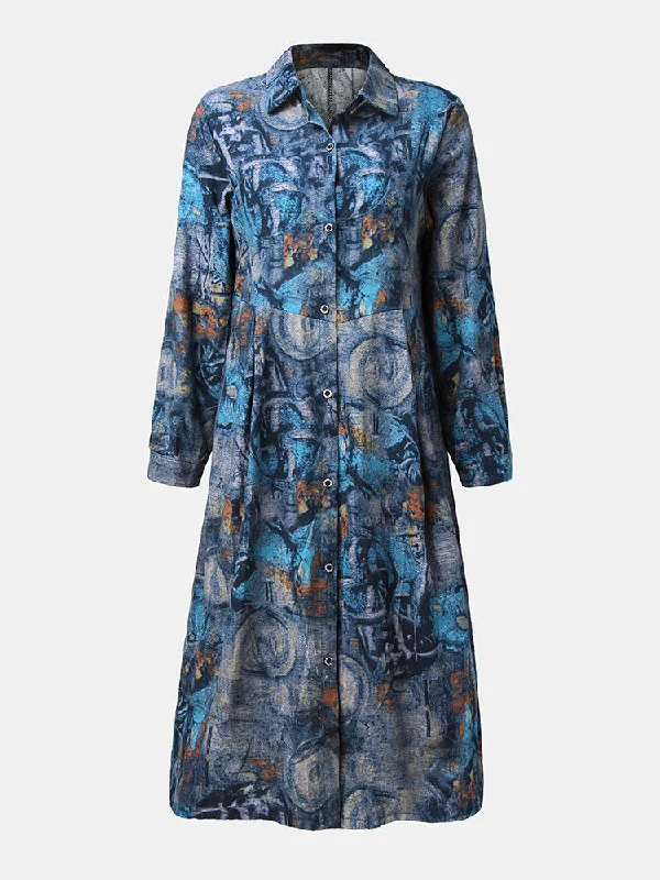 Vintage Graffiti Print Button Long Sleeve Casual Shirt Women Midi Dress Elegant Velvet Midi Dress Vintage Graffiti Print Button Long Sleeve Casual Shirt Women Midi Dress Elegant Velvet Midi Dress