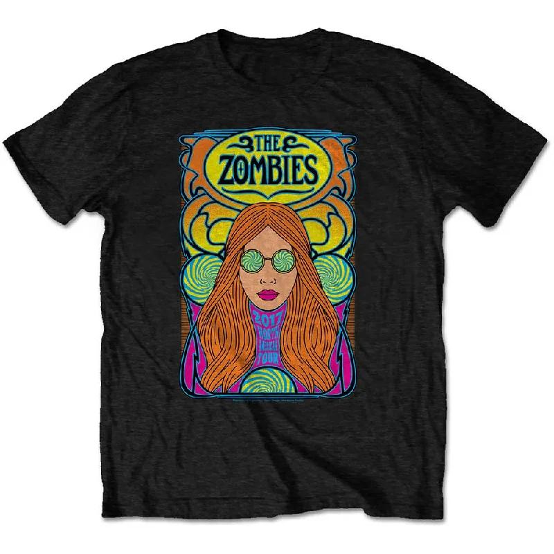 The Zombies | Official Band T-Shirt | North American Tour Spandex Blend Rayon Blend Denim Blend