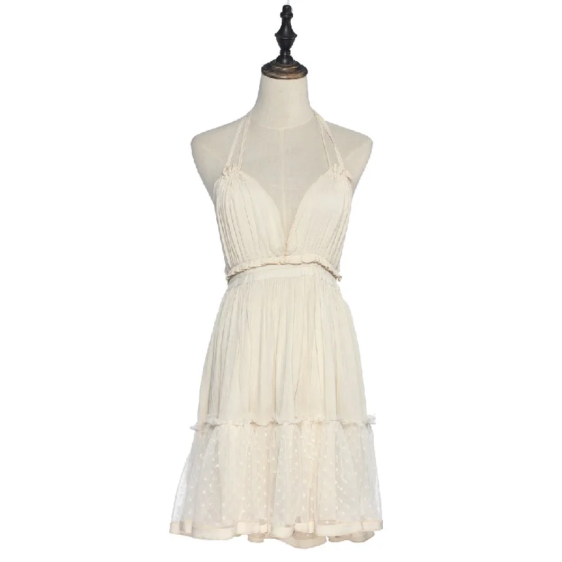 Endless Summer Dress 100 Degree Dress Patchwork Mesh Ruffle Mini Dresses Sexy Spaghetti Strap Backless Boho Vestidos Fashionable Polka Dot Mini Dress Endless Summer Dress 100 Degree Dress Patchwork Mesh Ruffle Mini Dresses Sexy Spaghetti Strap Backless Boho Vestidos Fashionable Polka Dot Mini Dress
