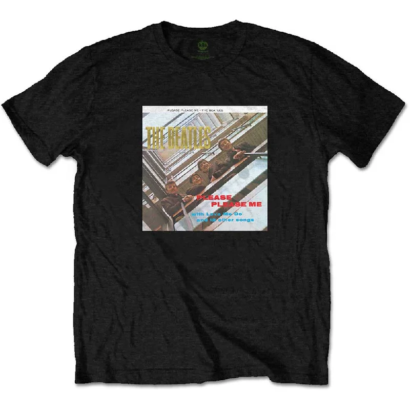 The Beatles | Official Band T-Shirt | Please Please Me Gold (Foiled) Welt Pockets Slit Pockets