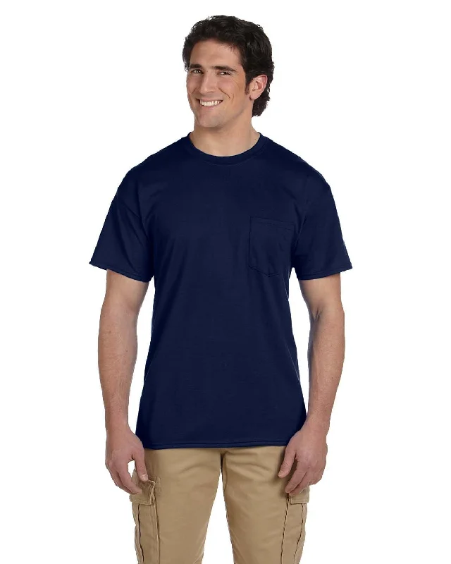 Gildan DryBlend 50/50 Pocket T-Shirt | Navy Oversized T-Shirt Spandex breathable