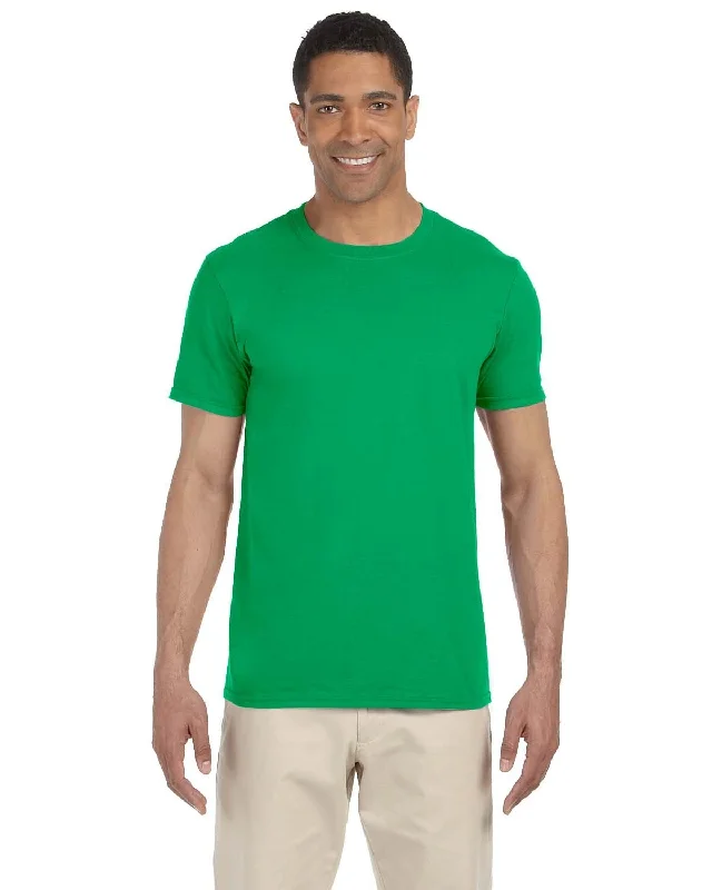 Gildan SoftStyle T-Shirt | Irish Green Boxy Fit Fitted Loose