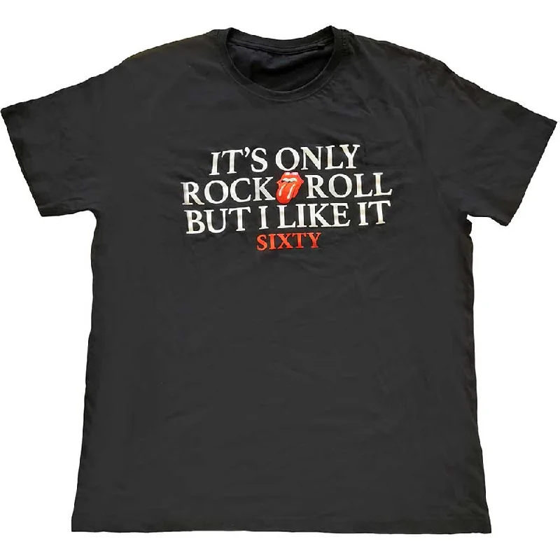 The Rolling Stones | Official Band T-Shirt | Sixty It's only R&R but I like it (Foiled) Lace Blend Ribbed Blend Corduroy Blend