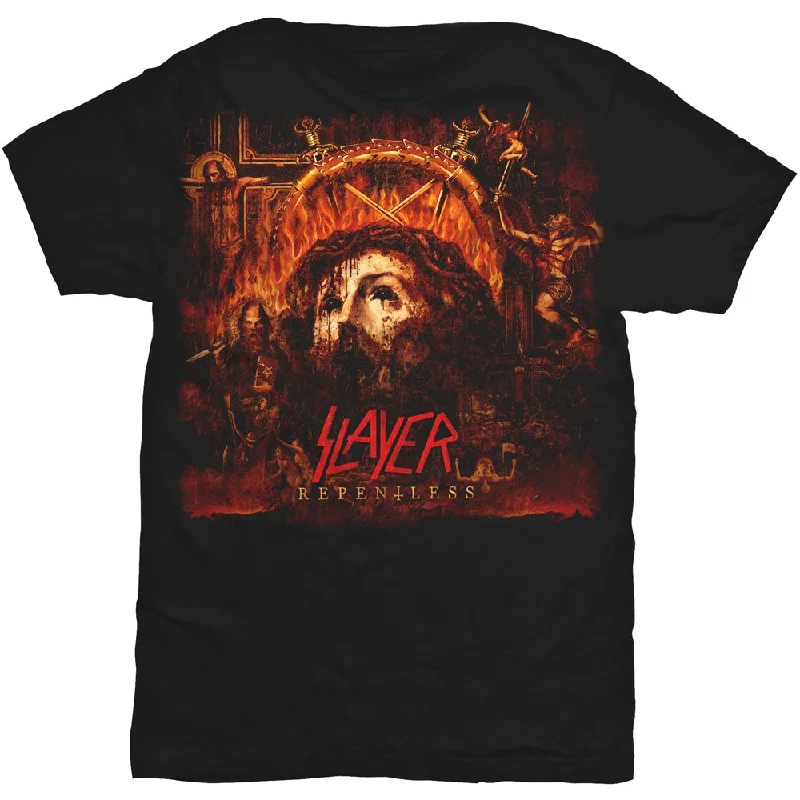 Slayer | Official Band T-Shirt | Repentless Thin T-Shirt Open Front Quick Dry