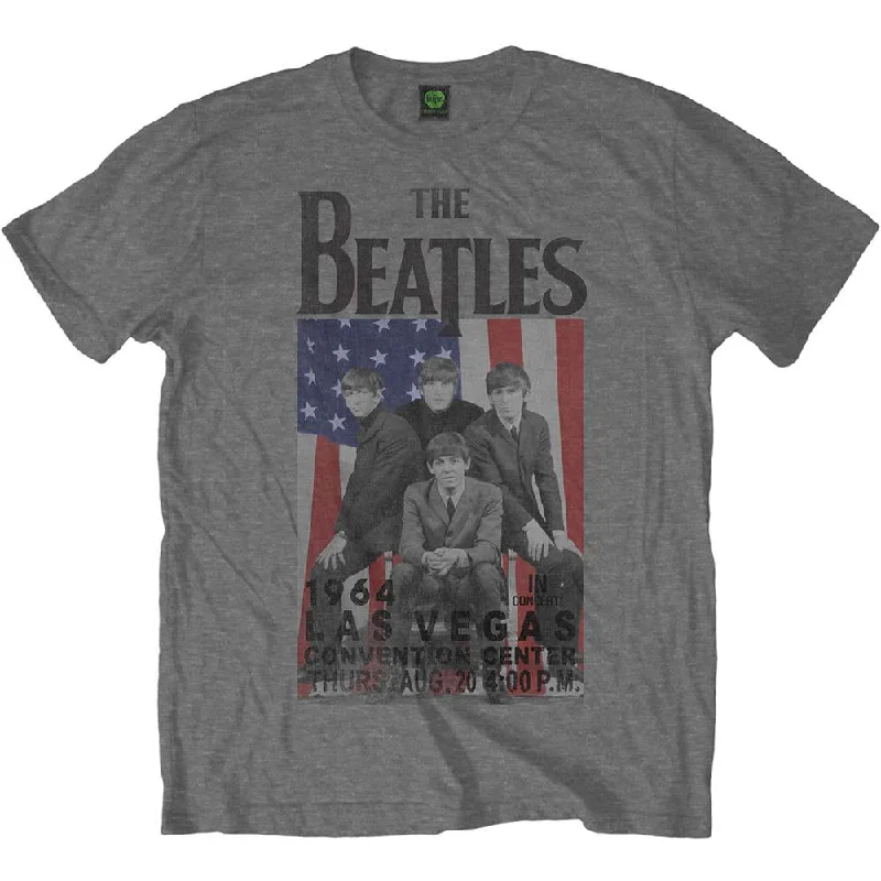 The Beatles | Official Band T-Shirt | Flag/Vegas Front Pockets Side Pockets Patch Pockets