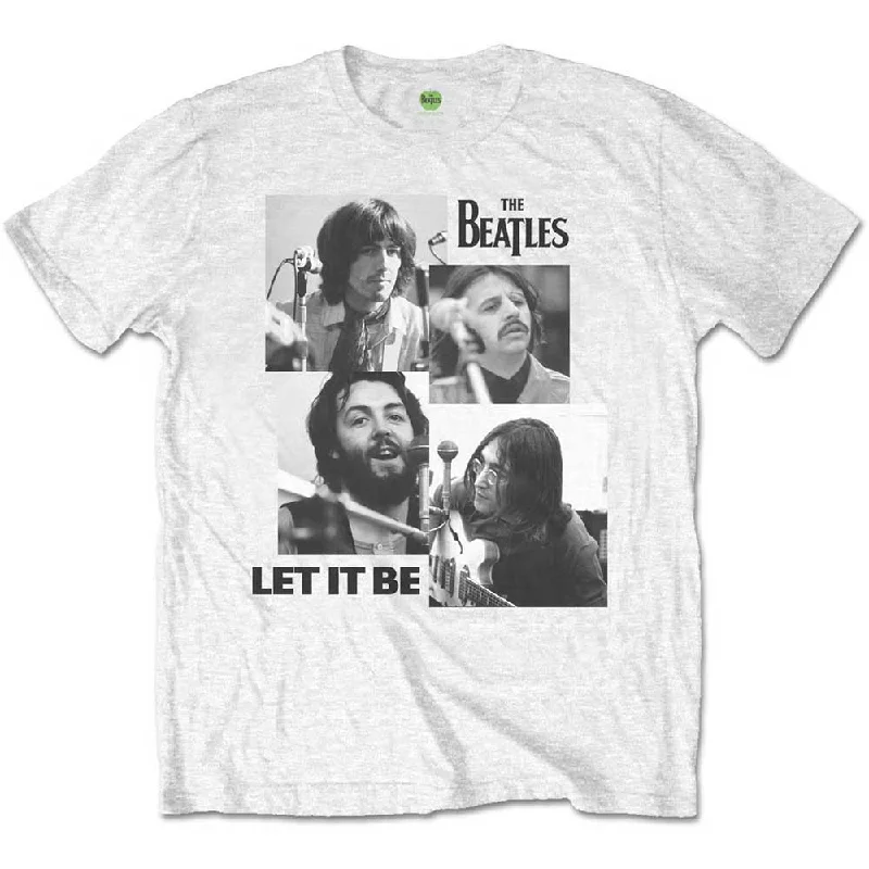 The Beatles | Official Band T-Shirt | Let it Be Fitted T-Shirt Seamless Stretchy