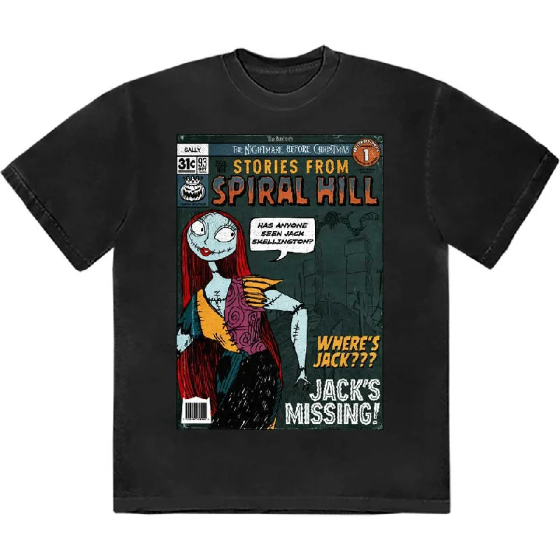 Disney | Official Band T-Shirt | The Nightmare Before Christmas Spiral Hill Sally Silk Blend Satin Velvet