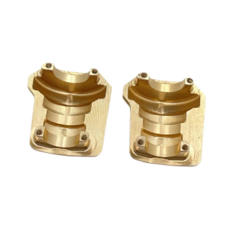 2 Pieces 1/10 Brass Front Rear Bridge Axle Cover Spare Parts for R1001 R1002 Comfortable Active Bra