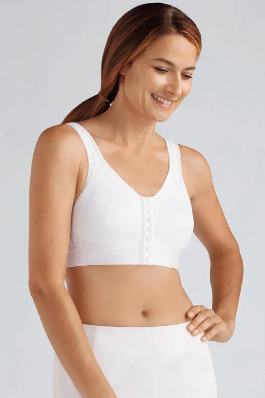 Amoena Ester Front Fastening Sports Bra  - White Multi-Way Bra Design