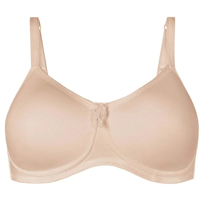 Amoena Mara Moulded Mastectomy Bra Light Sand Stretchy Wireless Bra