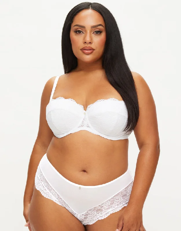 Ann Summers Sexy Lace Planet Padded Balcony Bra White Active Support Bra