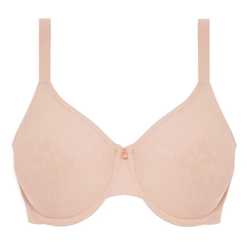 Chantelle Comfort Chic Back Smoothing Minimizer Bra Soft Pink Stylish Strapless Bra