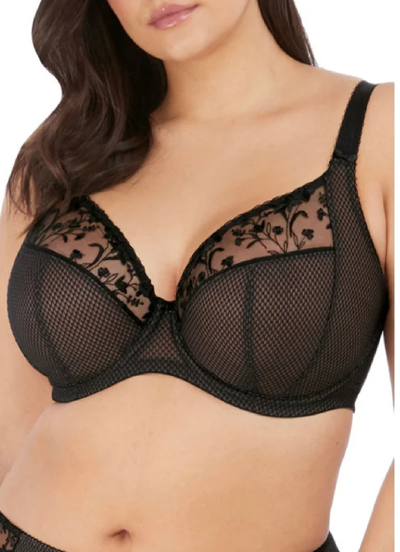 Charley  EL4380 - Plunge Bra - Black Classic Wire-Free Bra