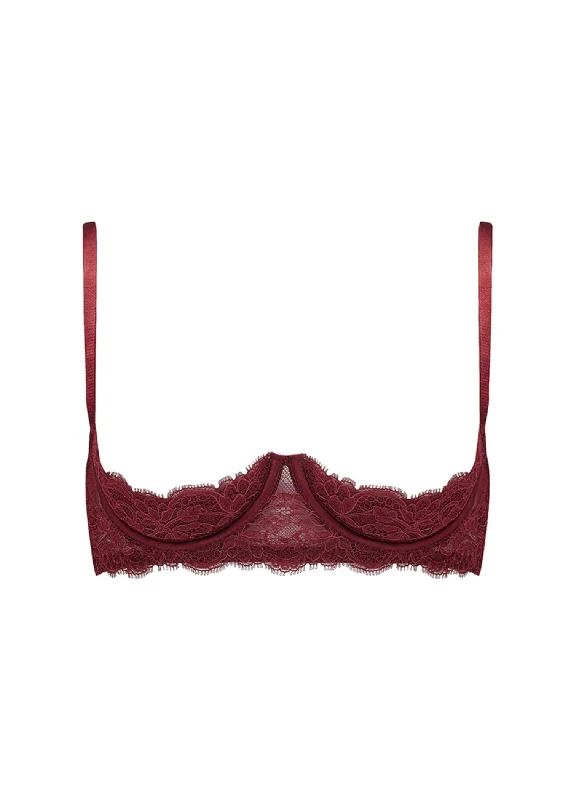 Seraphine Quarter Cup Bra (Mahogany) Strapless Support Bra