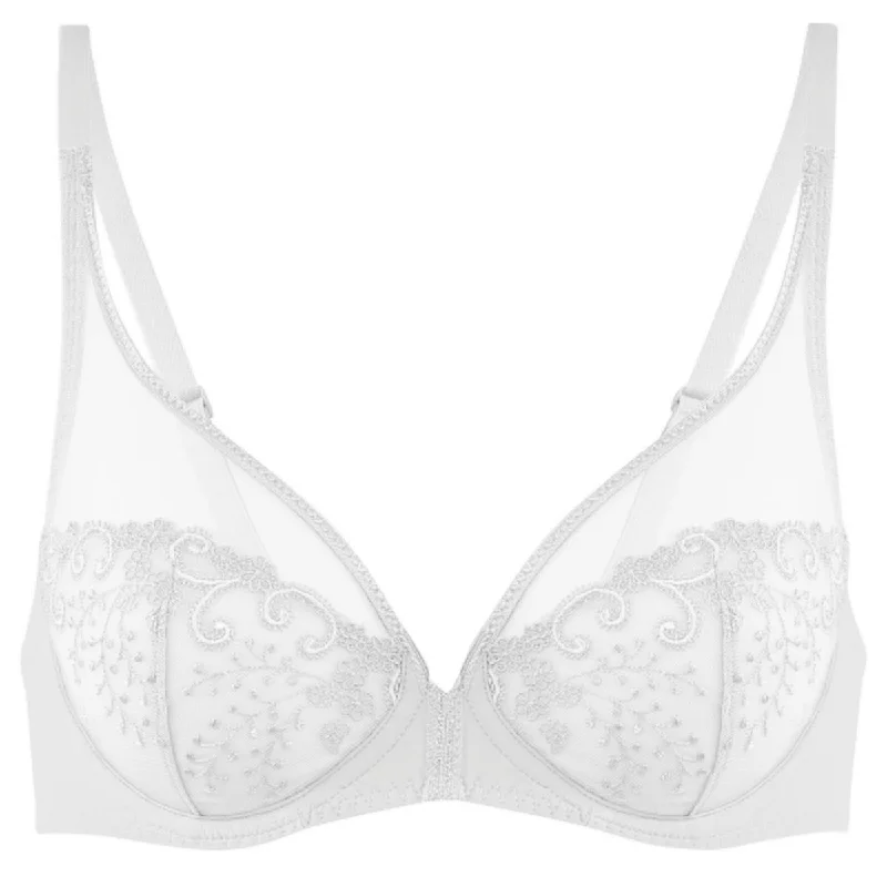 Delice Sheer Plunge Bra Soft Cotton Bra