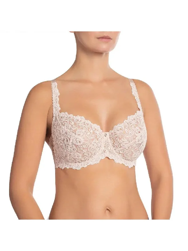 Evelen Silver Peony Soft Cup Bra Comfort Fit Bralette