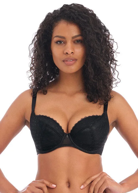 Freya Signature UW Padded Plunge Bra, Black Ultra-Light Bra