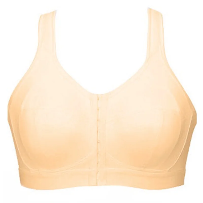 Goddess Front Close Sports Bra Nude Cotton Comfort Bra