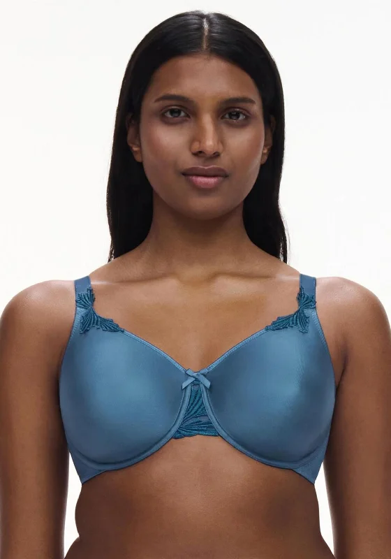 Chantelle Hedona Unlined Underwired Bra, Blue Sporty Wireless Bra