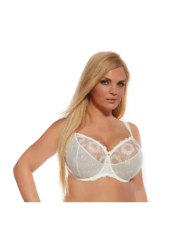 Ivory Fortuna Soft Cup Bra in bands 44 through 50 Push-Up Bra Set