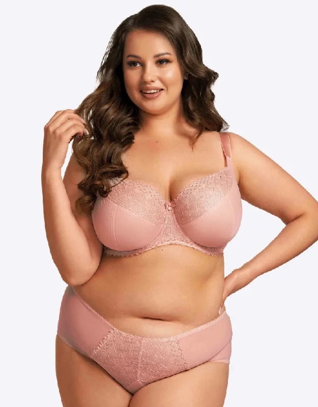 Nessa Joy Balconette Bra Pink Seamless Push-Up Bra