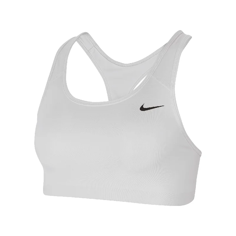 NIKE Women's Medium-Support Non-Padded White Sports Bra Stylish Strapless Bra