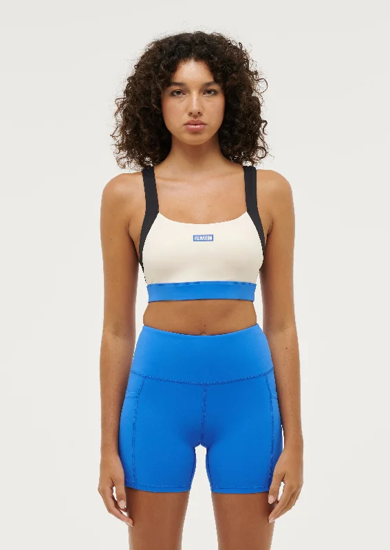 REACTION TIME SPORTS BRA IN PEARLED IVORY Lightweight Cotton Bra