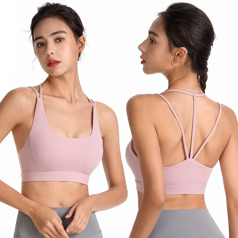 Triangle Strap Sports Bra Wireless Push-Up Bra