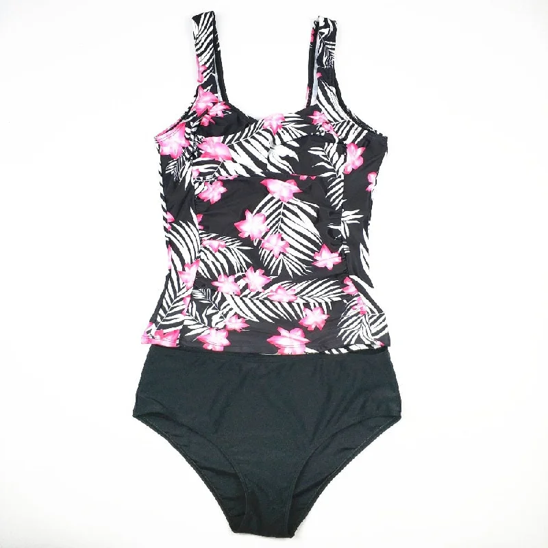 Plus Size Swimwear Women Swimsuit Sexy Tankini Set Two-piece Suits Strappy Back Bikini Plus Size Swimwear Women Swimsuit Sexy Tankini Set Two-piece Suits Strappy Back Bikini