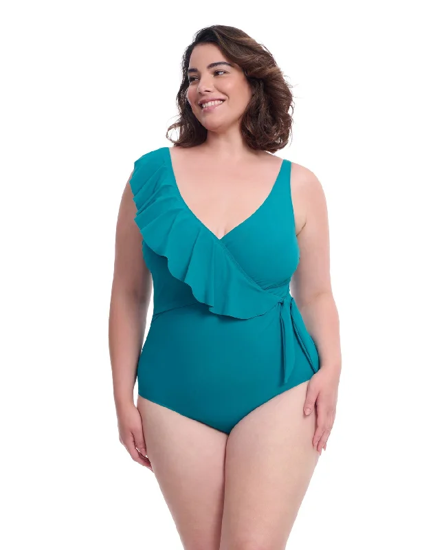 Profile By Gottex Tutti Frutti Plus Size Asymmetrical Ruffle Surplice One Piece Swimsuit Elegant Halter Bikini Profile By Gottex Tutti Frutti Plus Size Asymmetrical Ruffle Surplice One Piece Swimsuit Elegant Halter Bikini