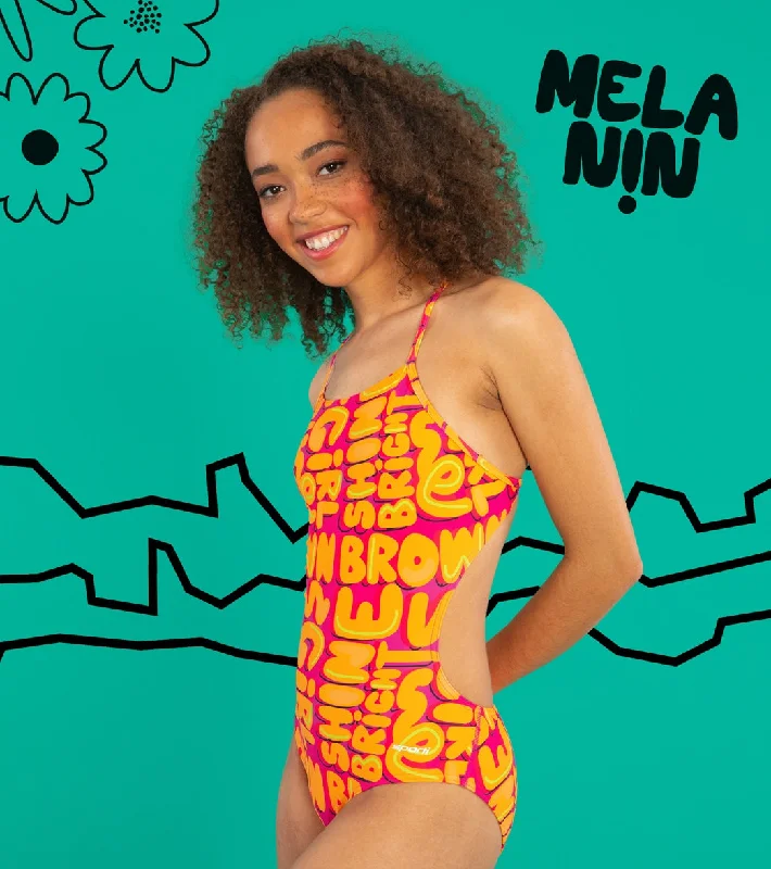 Sporti x She Is This Limited Edition Shine Bright Micro Back One Piece Swimsuit Quick-Dry Tankini Sporti x She Is This Limited Edition Shine Bright Micro Back One Piece Swimsuit Quick-Dry Tankini