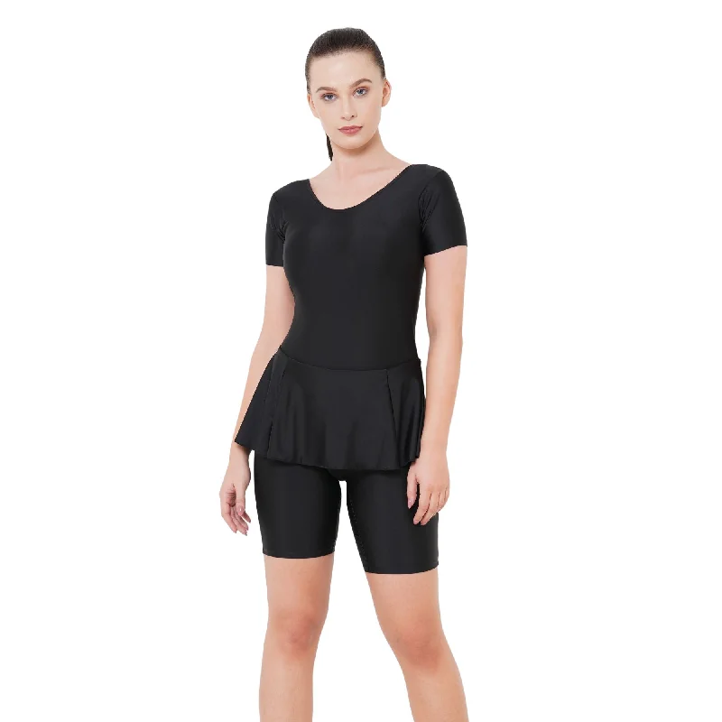 All Day Women's PADDED SWIM DRESS (Half) (Sun Protected and Chlorine Tested) Bold Swimsuit Design All Day Women's PADDED SWIM DRESS (Half) (Sun Protected and Chlorine Tested) Bold Swimsuit Design